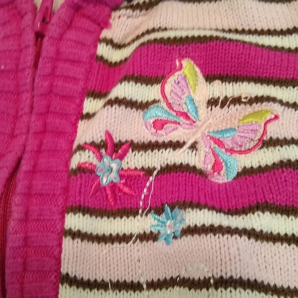 Skechers pink striped girl toddler sweat size 5